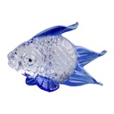 Z číreho skla figúrka zlatej rybky Craft Decor Socha zvieraťa Malá ručne vyrobená modrá Hrdina Jeden kus