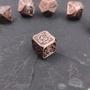 СТИМПАНК НАБОР ИЗ 7 МЕТАЛЛИЧЕСКИХ RPG КУБИКОВ