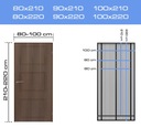 МОСКИТНАЯ СЕТКА ДЛЯ БАЛКОННОЙ ДВЕРИ, ОКНА, МАГНИТНАЯ СЕТКА 80/90/100 x 210/220см