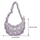 Плиссированная сумка подмышками для женщин, модные сумки