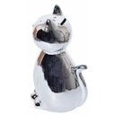 Skarbonka ceramiczna srebrny Kot duży Bohater brak
