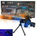 KARABIN ZABAWKA PISTOLET DLA DZIECI ŚWIATŁO DŹWIĘK PASEK NA RAMIĘ DUŻY