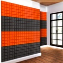 Звукоизоляционные панели, серо-оранжевый куб, 4м2, акустическая игровая комната