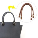 2x PU kožené rukoväte tašky odnímateľné pre Dominujúca farba prehľadná