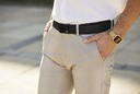 BETLEWSKI pasek męski parciany materiałowy do spodni jeansów pas czarny M EAN (GTIN) 5907538218462