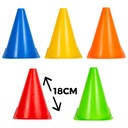 ТРЕНИРОВОЧНЫЕ КОНУСЫ Разноцветные конусы 18 СМ, набор из 5 штук.