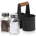 Набор приправ для соли и перца, контейнеры для соли и перца, подставка.