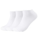 Ponožky Pánske Skechers 3 Páry Biele Sneaker Socks Bavlna Polyamid 39/42 Značka Skechers