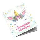 Приглашения на день рождения для детей UNICORN w5