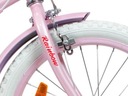 GYEREK KERÉKPÁR KISLÁNYNAK SIROX RAINBOW PINK 12&quot; KERÉK KOSÁRRAL Szín rózsaszín