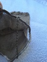 Состаренная бежевая сумка VINTAGE из альпаки