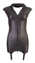 Spodné prádlo Čierne Šaty Mini Latex Wetlook XL Hmotnosť (s balením) 0.15 kg