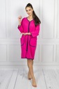 ХАЛАТ ЖЕНСКИЙ KUBA 260 РУКАВ 3/4 ТЕМНО-РОЗОВЫЙ 6XL