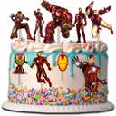 TOPPER IRON-MAN NA TORT BABECZKI POSTACI 9 sztuk