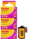 Цветная пленка Kodak Gold 200/36 тип 135, в упаковке из трех штук 1 шт.