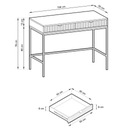 Biely toaletný stolík Nova T-104 / Písací stôl Šírka nábytku 104 cm