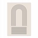 Абстрактная Богемная Линия Женщина Лица Цветами Ми