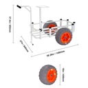 Wózek Wędkarski Plażowy Wózek Wędkarski 350 Funtów Z Oponami Balonowymi EAN (GTIN) 197988272977