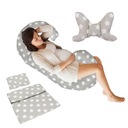 КОМПЛЕКТ 4в1 подушка для беременных типа C + комплект для коляски + подушка-бабочка