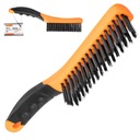 ЩЕТКА ИЗ СТАЛЬНОЙ ПРОВОЛОКИ, 4 РЯДА, 260 мм, РУЧКА С РЕЗИНОВЫМ ПОКРЫТИЕМ RICHMANN C4356