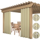 ZASŁONY OGRODOWE 155x240 WODOODPORNE ZASŁONA NA TARAS DO ALTANY PRZELOTKI