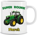 Кружка с трактором СУПЕР ФЕРМЕР+ИМЯ