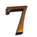 НОМЕР ДОМА, ЦИФРЫ ДЛЯ ДОМА, БУКВЫ коричневые транс 7