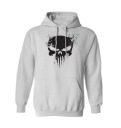 МУЖСКАЯ ХУДИ С ЧЕРЕПОМ PUNISHER, БЕЛАЯ, XS