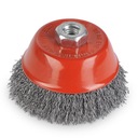 ПРОВОЛОЧНАЯ ЩЕТКА ГОФРИРОВАННАЯ ПРОВОД НО ДЛЯ УГЛОВОЙ ШЛИФМАШИНЫ М14 100ММ