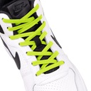 Sznurówki bez wiązania płaskie neonowe