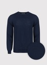 Granatowy sweter męski z wełny 100% Merino Pako Lorente roz. L Kolor niebieski