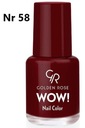 Краска для ногтей Golden Rose Wow 6 мл 58