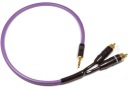 MELODIKA MDPMJGJ02 PURPLE Переходник с разъема 6 3 мм на стереоразъем 3 5 мм 0 2 м