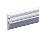 Полосы для плакатов и крючки гофрированные, белые, 1,3 м