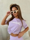 Blúzka La Manuel AFTER lila fialová Uni lamanuel tričko Dominujúci materiál bavlna