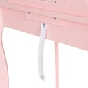 Detský toaletný stolík ružový veľký so zrkadlom pre dievčatko do detskej izby Šírka produktu 65 cm
