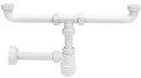 ДВОЙНОЙ СИФОН ДЛЯ УМЫВАЛЬНИКА, БЕЛЫЙ MCALPINE