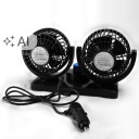 WIELOKOLOROWY ВЕНТИЛЯТОР АВТО 12V Z ПОДВІЙНА GLOWICA, ПОВОРОТНИЙ O 360°  (18863673511) фото min 16