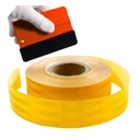 Taśma Odblaskowa Samoprzylepna Konturowa Zółta Tir Naczepa Rakla