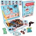 МАГНИТНАЯ КНИГА ПАЗЛ ПРОФЕССИИ ОДЕЖДА 59 ШТ.