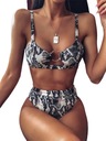 ЖЕНСКИЙ КУПАЛЬНИК СЕКСУАЛЬНЫЕ ТРУСИКИ БИКИНИ С ВЫСОКОЙ ПОСАДКОЙ ЦВЕТА L