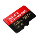 SANDISK PAMÄŤOVÁ KARTA EXTREME PRO MICRO SDXC 512 GB 200 / 140 MB/S UHS-I U3