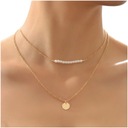 ЗОЛОТАЯ ЦЕПЬ ЗНАМЕНИТОСТИ 2в1 ДВОЙНОЙ ЖЕМЧУГ