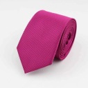 Элегантный мужской узкий гладкий галстук цвета ФУКСИЯ