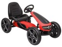 GOKART NA PEDAŁY, MERCEDES BENZ GO KART RED DLA DZIECI 38 LAT, HAMULEC