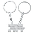 Два БЕСПЛАТНЫХ брелока-пазла с ГРАВИРОВКОЙ для пар