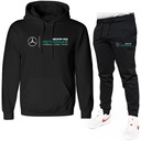 МУЖСКАЯ ТОЛСТОВКА С КАПЮШОНОМ MERCEDES AMG + СПОРТИВНЫЕ БРЮКИ PETRONAS F1 РАЗМЕР XL