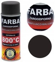 FARBA ŻAROODPORNA W SPRAYU DO KOMINKA PIECA 400 ML HANSA CIEMNY BRĄZ 800°C