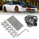 M8 X 45 MM KIT BOLTS NIERDZEWNYCH POLISHED ENDING HT  photo 10
