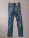 H&M spodnie jeans wycierane slim regular 29/34 Kolor niebieski